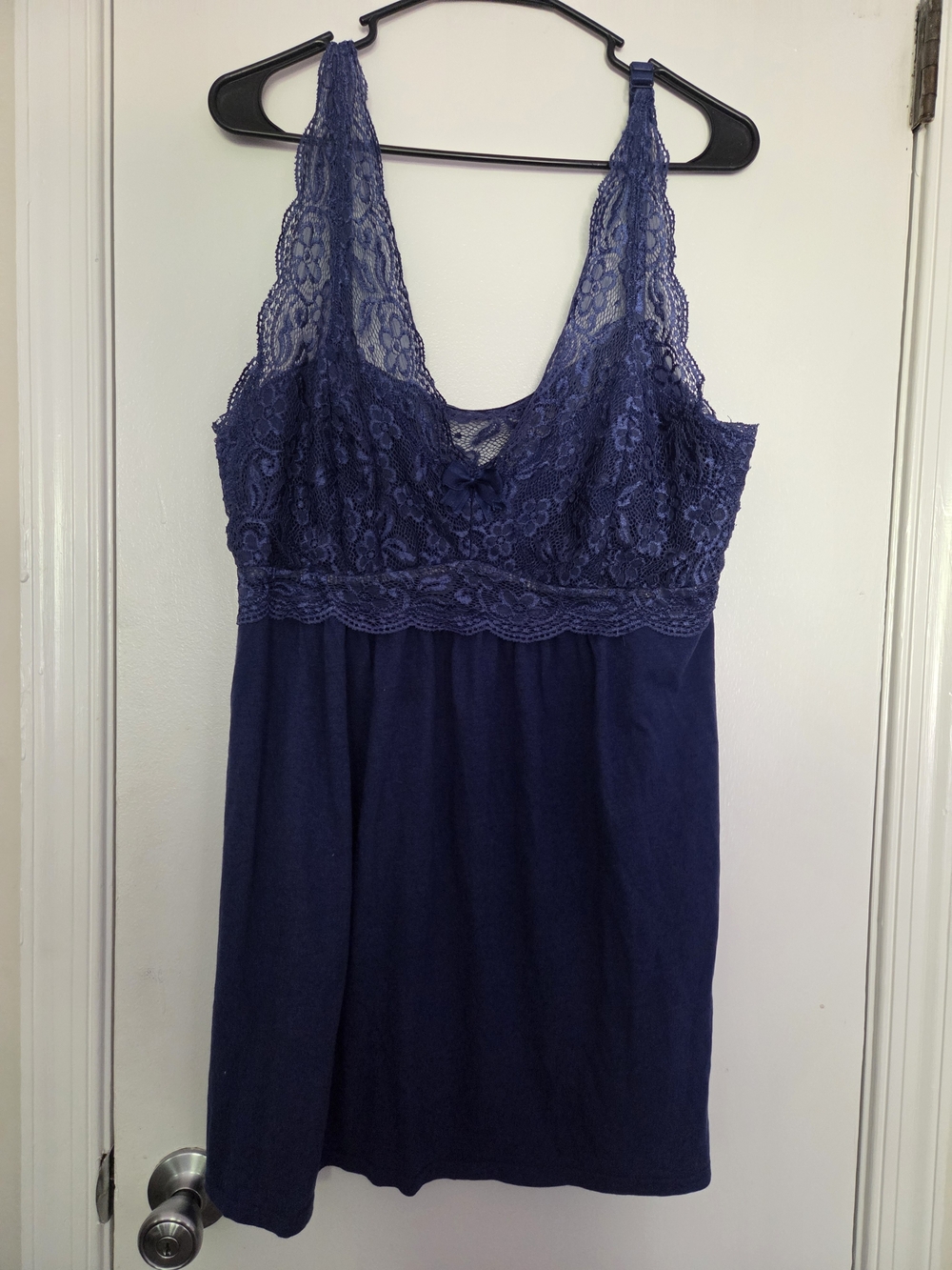 🛍 5/$25🛍Lace-Trim Navy Chemise Nightdress 18/20